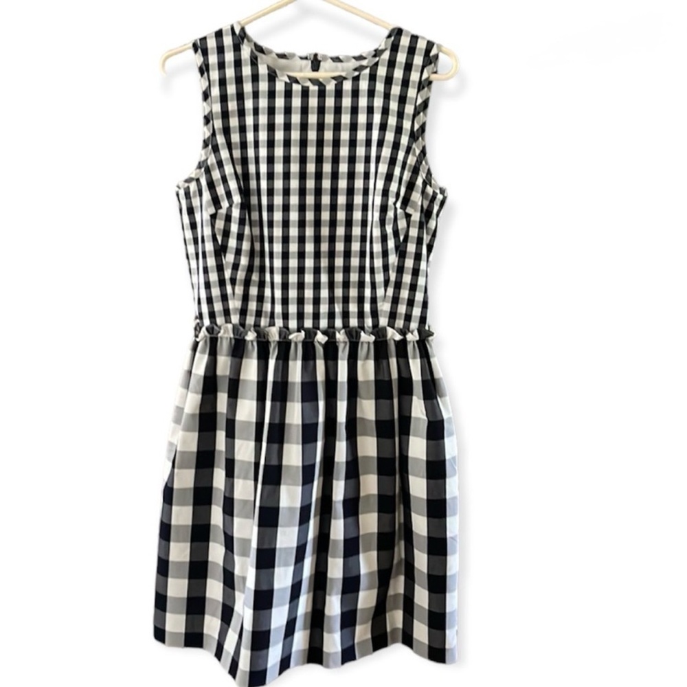 Brooks Brothers Black and White Checkered Dress